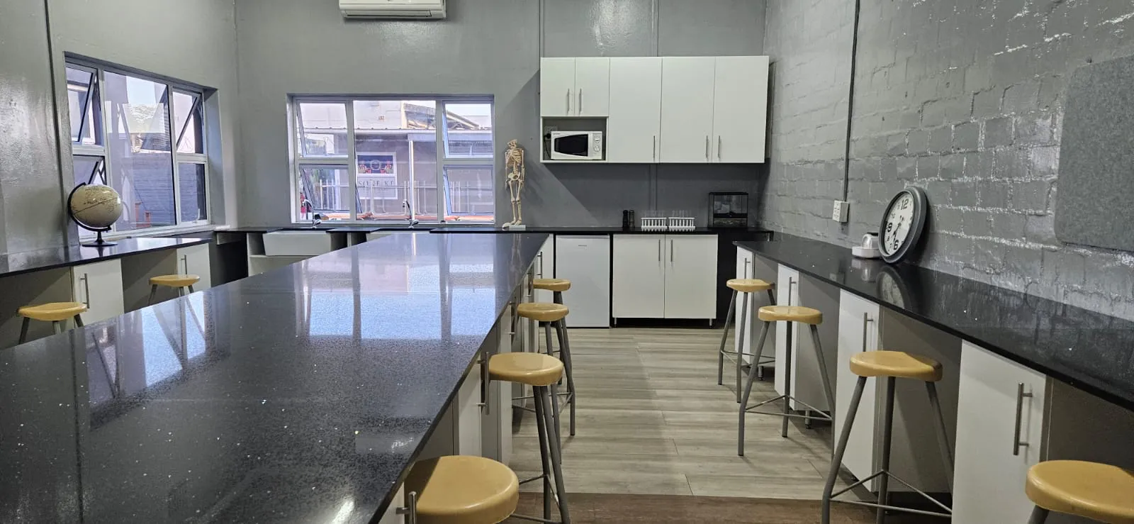Soneike Physical Science laboratory with lab benches and equipment